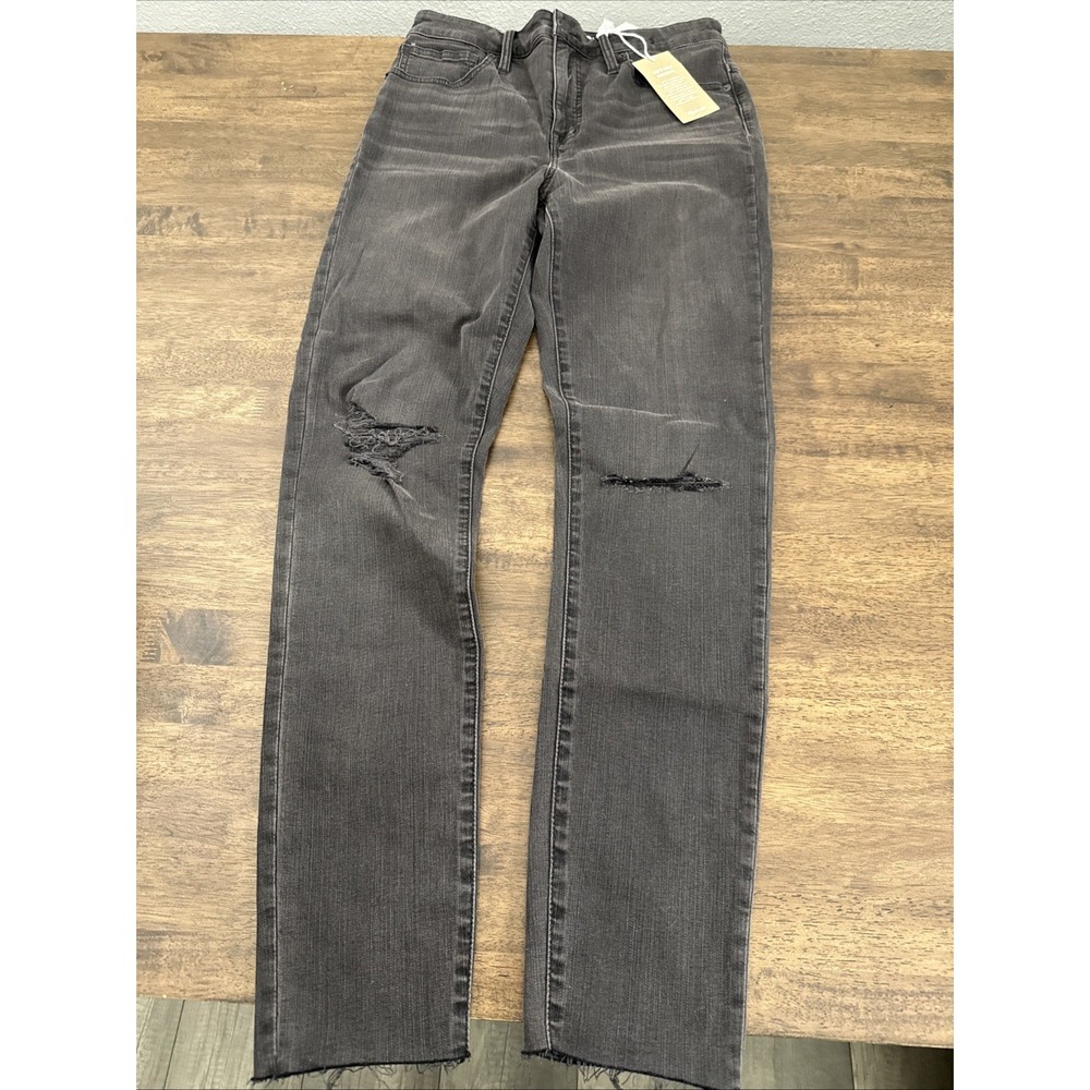 Madewell High Rise Women Jeans in Charcoal Black